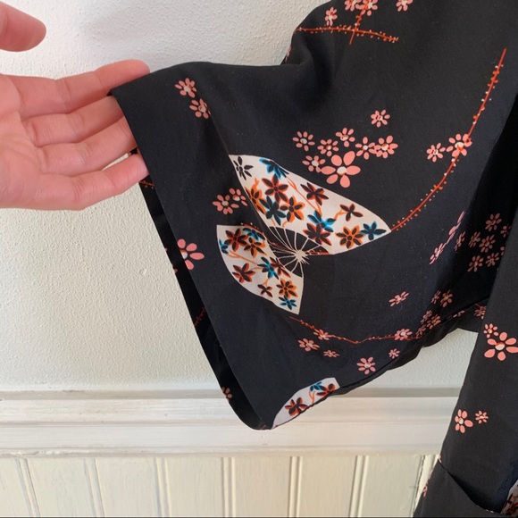 FOREVER 21 Short Sleeve Boho Kimono Cardigan Top - Picture 7 of 12